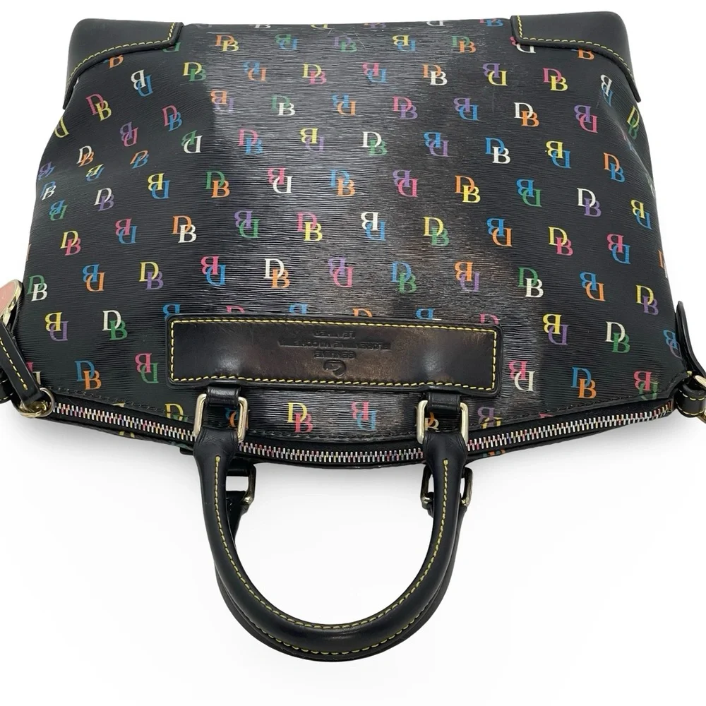 RARE Dooney & Bourke Rainbow “It Bag” | Y2K Vintage Satchel | Heart Tag - Picture 8 of 16